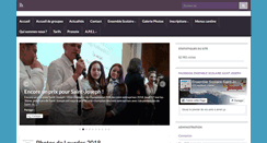 Desktop Screenshot of ecolecollegesaintjoseph.org